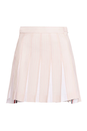 Pleated mini skirt-0